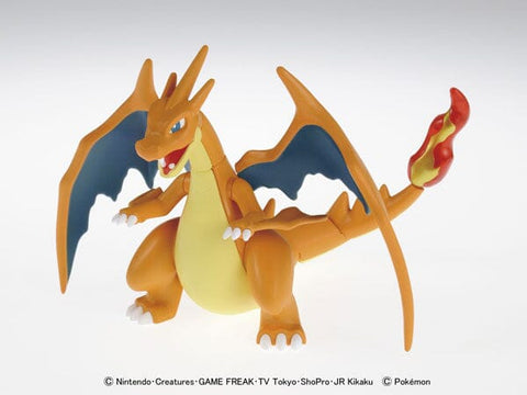 Mega Charizard Y Pokémon PLAMO (Plastic Model) Collection Select Series No.38 - Authentic Japanese Bandai Namco Model kit 