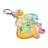 Mega Evolved Pokémon With Mega Stone Acrylic Keychain Collection (1Pcs/Random) - Authentic Japanese Pokémon Center Keychain 