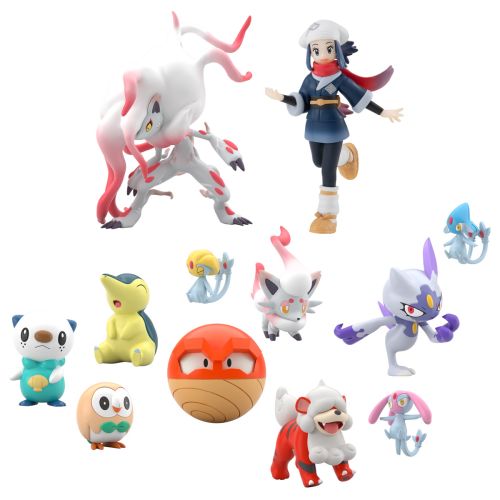 Lithe Man Figure Mesprit & Hisuian Growlithe Pokémon Scale World Figure Hisui Region 04 ...