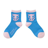 Mew Midle Socks (19-21cm) Pokémon Dolls - Authentic Japanese Pokémon Center Socks (cotton) 