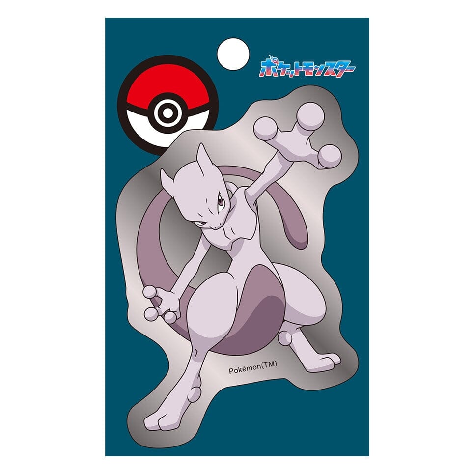 Mewtwo Die-cut Sticker Silver | Authentic Japanese Pokémon Merch ...