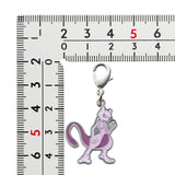 Mewtwo - National Pokédex Metal Charm Keychain #150 - Authentic Japanese Pokémon Center Keychain 