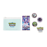 Mewtwo Pouch With Stickers - Pokémon Trading Card Game Pocket - Authentic Japanese Pokémon Center Pouch Bag 
