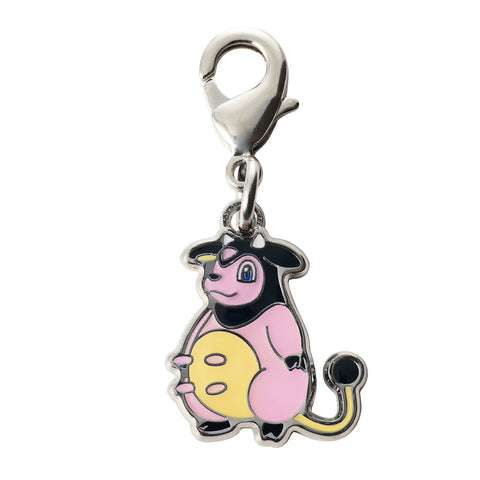 Miltank - National Pokédex Metal Charm Keychain #241 - Authentic Japanese Pokémon Center Keychain 