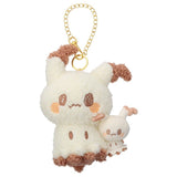 Mimikyu Mascot Plush With Self Lovey Ver. Poképeace (Pokémon Peaceful Place) - Authentic Japanese Takara Tomy Mascot Plush Keychain 