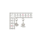 Minccino, Cinccino - National Pokédex Metal Charm Keychain #572, #573 - Authentic Japanese Pokémon Center Keychain 