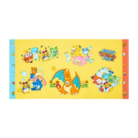 Mini Bath Towel Happy Sunny Day - Authentic Japanese Pokémon Center Towel (cotton) 
