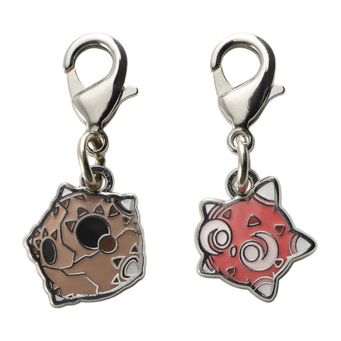 Minior (Meteor Form), Minior (Red Core) - National Pokédex Metal Charm Keychain #774 - Authentic Japanese Pokémon Center Keychain 