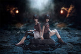 Mio Amakura & Mayu Amakura OSHI WORKS Figure - Fatal Frame II Crimson Butterfly REMAKE - Authentic Japanese KOTOBUKIYA Figure 
