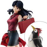 Misato Katsuragi & Pen Pen GALS Series Figure - Rebuild of Evangelion - Authentic Japanese MegaHouse Figure 