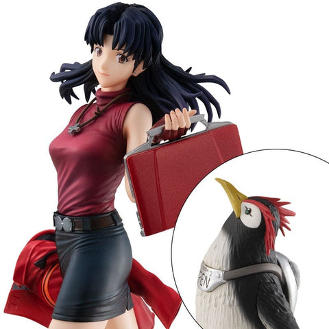 Misato Katsuragi & Pen Pen GALS Series Figure - Rebuild of Evangelion - Authentic Japanese MegaHouse Figure 
