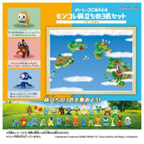MONCOLLÉ Figure Set Alola Region's 3 Starters Pokémon 30th Anniversary - Authentic Japanese Takara Tomy Figure 