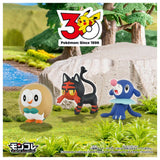 MONCOLLÉ Figure Set Alola Region's 3 Starters Pokémon 30th Anniversary - Authentic Japanese Takara Tomy Figure 