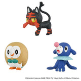 MONCOLLÉ Figure Set Alola Region's 3 Starters Pokémon 30th Anniversary - Authentic Japanese Takara Tomy Figure 