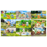 MONCOLLÉ Figure Set Johto Region's 3 Starters Pokémon 30th Anniversary - Authentic Japanese Takara Tomy Figure 