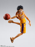 Monkey D. Luffy (LOS ANGELES LAKERS Ver.) S.H.Figuarts Figure - ONE PIECE x NBA - Authentic Japanese Bandai Namco Figure 