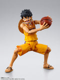 Monkey D. Luffy S.H.Figuarts Figure LOS ANGELES LAKERS ver. - ONE PIECE × NBA - Authentic Japanese Bandai Namco Figure 