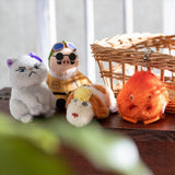 Moon Fluffy Mascot Plush Keychain - Whisper of the Heart - Authentic Japanese Sun Arrow Mascot Plush Keychain 