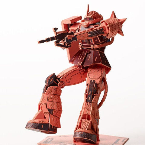 MS-06S Char's Zaku II 3D puzzle Paper Art si-gu-mi PRO - Mobile Suit Gundam - Authentic Japanese Azone Model kit 