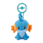 Mudkip Mascot Plush With Carabiner - Authentic Japanese Pokémon Center Mascot Plush Keychain 