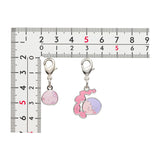 Munna, Musharna - National Pokédex Metal Charm Keychain #517, #518 - Authentic Japanese Pokémon Center Keychain 