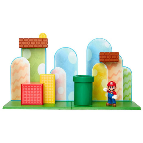 Mushroom Kingdom Figure Play Set FPS-001 Super Mario Figure Collection - Authentic Japanese San-ei Boeki Figure 