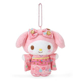 My Melody Mascot Plush Keychain (Kimono) - Sanrio Characters - Authentic Japanese Sanrio Mascot Plush Keychain 