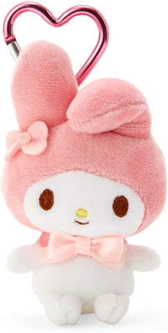 My Melody Mini Mascot Plush With Heart Key Ring - Sanrio Characters - Authentic Japanese Sanrio Mascot Plush Keychain 