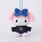 My Melody Munyugurumi Mascot Japan National Football Team Ver. - Sanrio Characters - Authentic Japanese KThingS Mascot Plush Keychain 