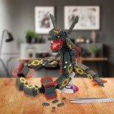 nanoblock NBPM_104 Shiny Rayquaza Extreme DX Edition - Authentic Japanese Kawada nanoblock 