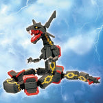 nanoblock NBPM_104 Shiny Rayquaza Extreme DX Edition - Authentic Japanese Kawada nanoblock 