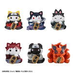 NARUTO Shippuden MEGA CAT PROJECT Figure Nyaruto! Beckoning Cat FORTUNE Naruto Uzumaki and Friends Version (6Pcs/BOX) - Authentic Japanese MegaHouse Figure 