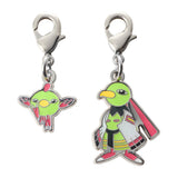 Natu, Xatu - National Pokédex Metal Charm Keychain #177, #178 - Authentic Japanese Pokémon Center Keychain 