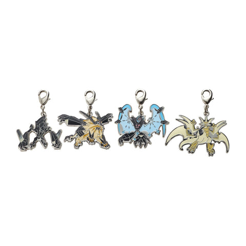 Necrozma, Dusk Mane Necrozma, Dawn Wings Necrozma, Ultra Necrozma - National Pokédex Metal Charm Keychain #800 - Authentic Japanese Pokémon Center Keychain 