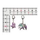 Noibat, Noivern - National Pokédex Metal Charm Keychain #714, #715 - Authentic Japanese Pokémon Center Keychain 