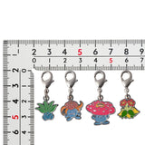 Oddish, Gloom, Vileplume, Bellossom - National Pokédex Metal Charm Keychain #043, #044, #045, #182 - Authentic Japanese Pokémon Center Keychain 