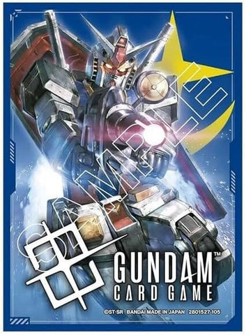 Official Card Sleeves 01 Gundam EFSF - GUNDAM Card Game - Authentic Japanese Bandai Namco TCG Sleeves 