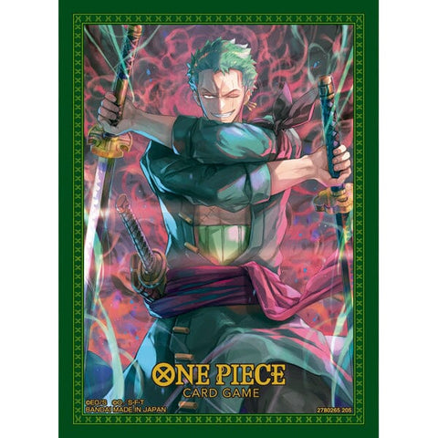 Official Card Sleeves 11 Roronoa Zoro - ONE PIECE Card Game - Authentic Japanese TOEI ANIMATION TCG Sleeves 