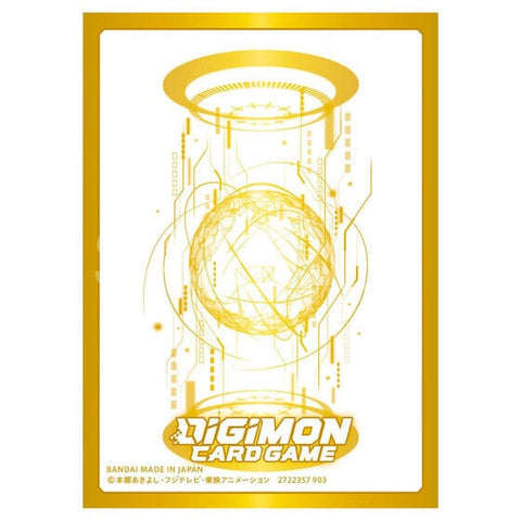 Official Card Sleeves Gold - Digimon Card Game - Authentic Japanese Bandai Namco TCG Sleeves 