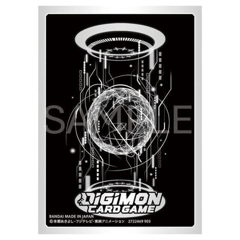 Official Card Sleeves Silver - Digimon Card Game - Authentic Japanese Bandai Namco TCG Sleeves 