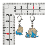 Omanyte, Omastar - National Pokédex Metal Charm Keychain #138, #139 - Authentic Japanese Pokémon Center Keychain 