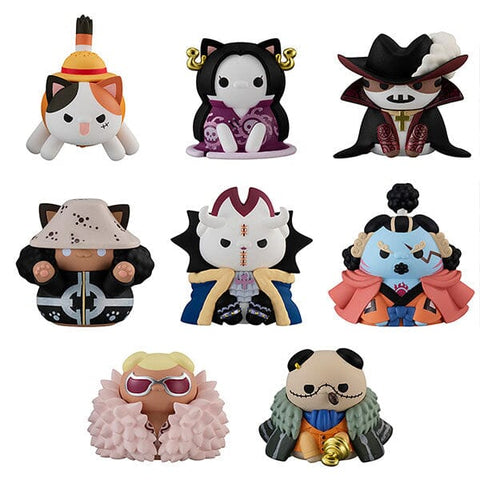 ONE PIECE Figure MEGA CAT PROJECT Nyan tomo Ookina Nyan Piece Nyaan! Luffy And The Shichibukai (Seven Warlords of the Sea) - Authentic Japanese MegaHouse Figure 