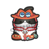 ONE PIECE MEGA CAT PROJECT Rubber Clip Tsumameru Nyan Piece Nyaan! (5Pcs/BOX) - Authentic Japanese MegaHouse Small plastic toy 