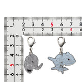 Onix, Steelix - National Pokédex Metal Charm Keychain #095, #208 - Authentic Japanese Pokémon Center Keychain 