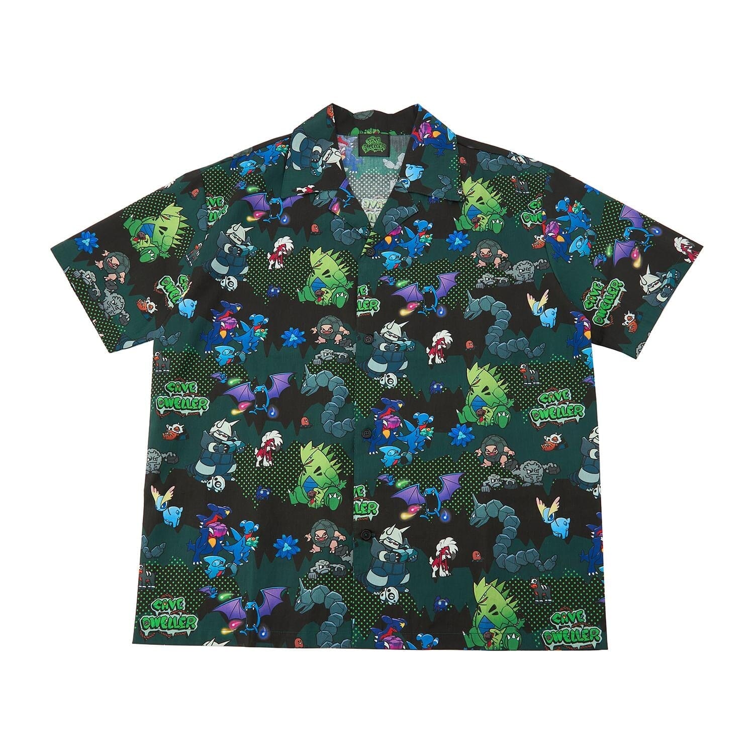Open Collar Shirt (L) CAVE DWELLER | Authentic Japanese Pokémon