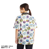 Open Collar Shirt (M) Munching Watching! - Authentic Japanese Pokémon Center T-shirt (cotton) 