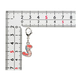 Orthworm - National Pokédex Metal Charm Keychain #968 - Authentic Japanese Pokémon Center Keychain 