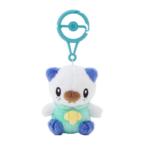 Oshawott Mascot Plush With Carabiner - Authentic Japanese Pokémon Center Mascot Plush Keychain 