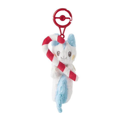 Pachirisu Mascot Plush Pokémon Holiday Blessings - Authentic Japanese Pokémon Center Mascot Plush Keychain 