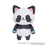 Panda (Eye Mask Included) withCAT Plush Keychain - Jujutsu Kaisen - Authentic Japanese movic Mascot Plush Keychain 